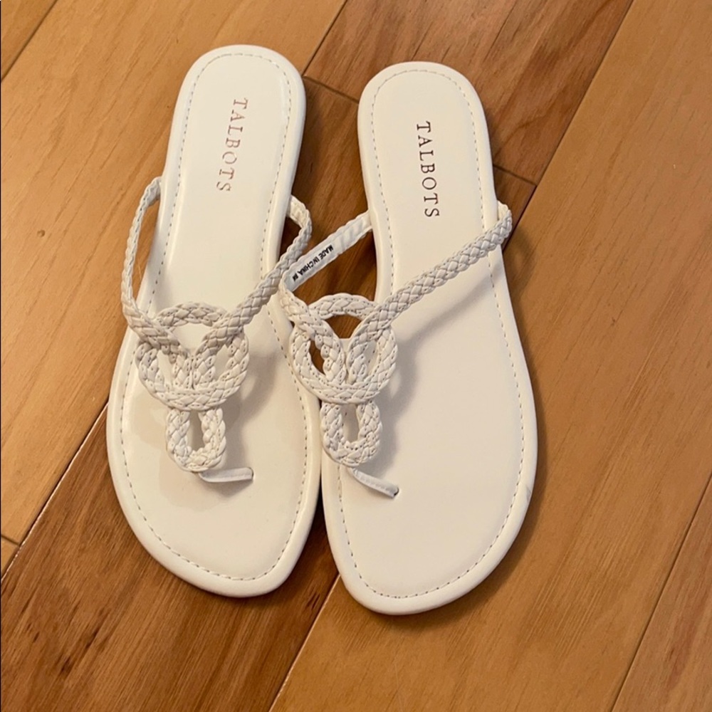 Talbots sandals white